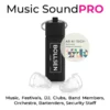 BOLLSEN Music SoundPRO Earplugs With AR KI Tech Measuring for Music - Music, Festivals, DJs, Clubs, Band Members, Orchestra, Bartenders, Security Staff